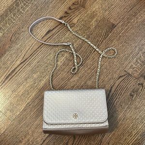 Tory Burch rose gold purse min bag